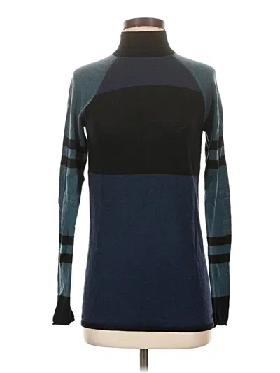 Pre-owned Sweaty Betty Wool Pullover Sweater In Blue