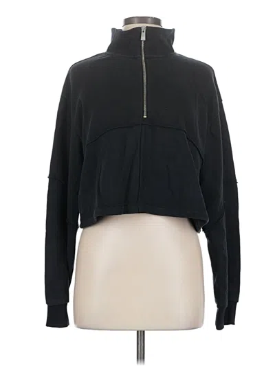 Pre-owned Sweaty Betty Zip Up Hoodie In Black