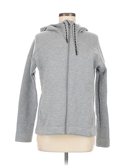 Pre-owned Sweaty Betty Zip Up Hoodie In Gray
