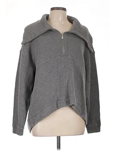 Pre-owned Sweaty Betty Zip Up Hoodie In Gray