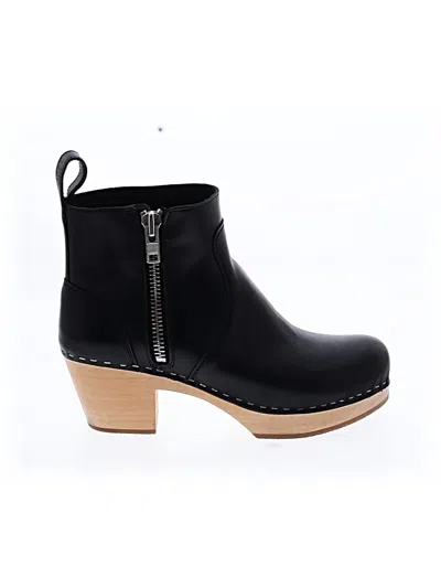 Pre-owned Swedish Hasbeens Ankle Boots In Black