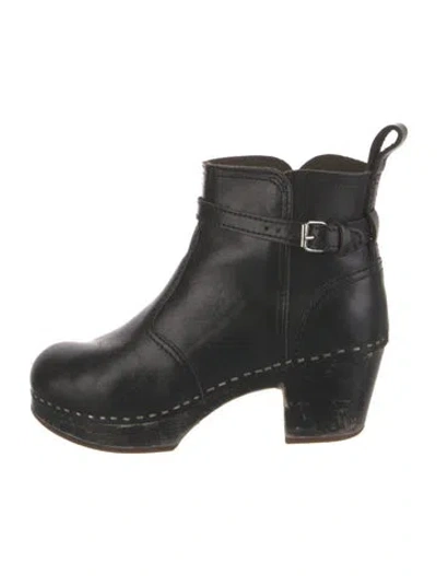 Pre-owned Swedish Hasbeens Leather Boots In Black