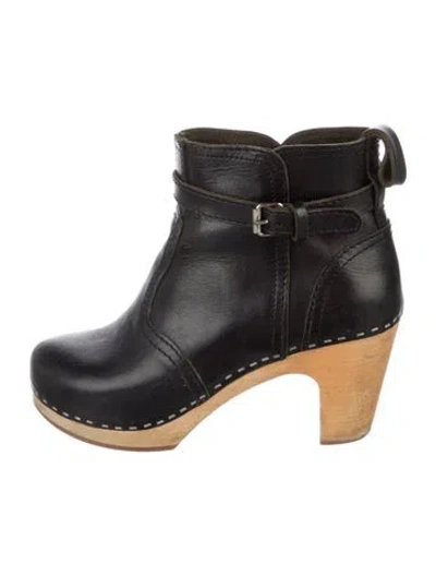 Pre-owned Swedish Hasbeens Leather Boots In Black