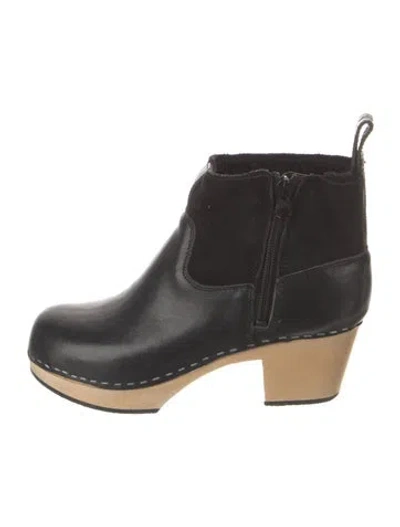 Pre-owned Swedish Hasbeens Leather Boots In Black