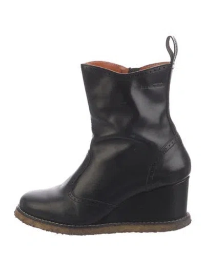 Pre-owned Swedish Hasbeens Leather Boots In Black