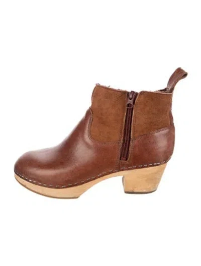 Pre-owned Swedish Hasbeens Leather Boots In Brown