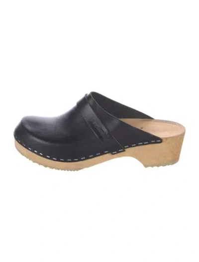 Pre-owned Swedish Hasbeens Leather Flats In Blue