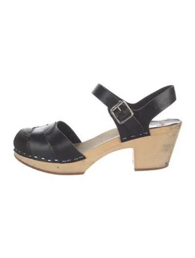 Pre-owned Swedish Hasbeens Leather Pumps In Black