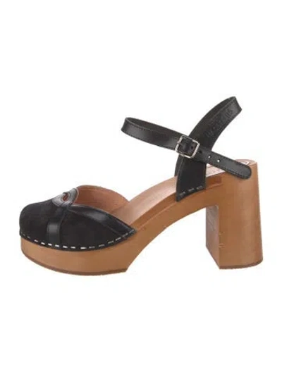 Pre-owned Swedish Hasbeens Leather Pumps In Black