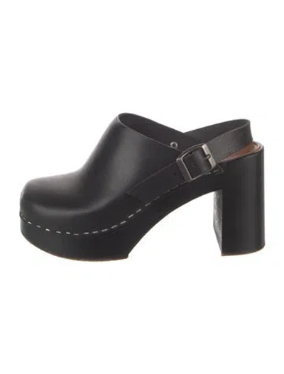 Pre-owned Swedish Hasbeens Leather Pumps In Black