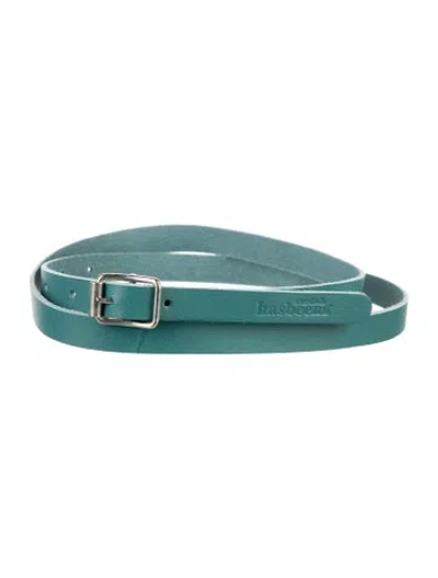 Pre-owned Swedish Hasbeens Leather Waist Belt In Blue