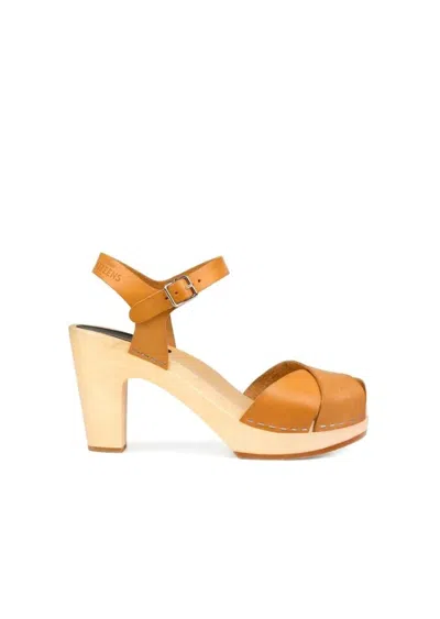 Swedish Hasbeens Merci Sandal In Nature In Multi