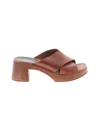 Pre-owned Swedish Hasbeens Mule/clog In Brown