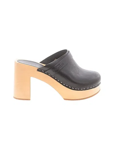 Pre-owned Swedish Hasbeens Mule/clog In Gray