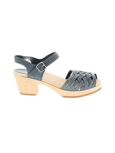 Pre-owned Swedish Hasbeens Sandals In Blue