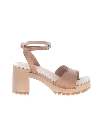Pre-owned Swedish Hasbeens Sandals In Tan