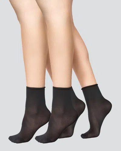 Swedish Stockings 2-pack Judith Socks In Black