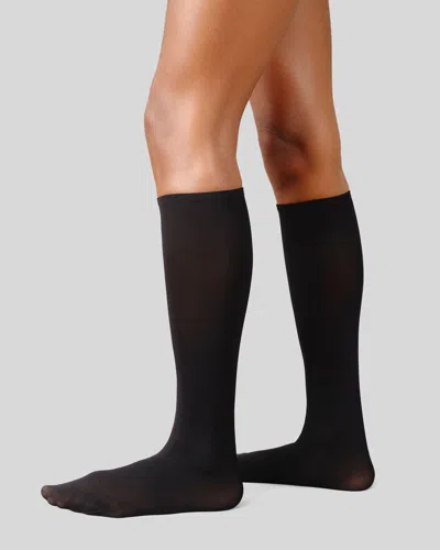 Swedish Stockings 2-pack Olivia Premium Knee-highs In Black