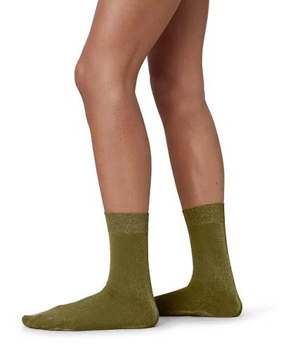 Swedish Stockings 2-pack Ines Shimmery Socks In Green