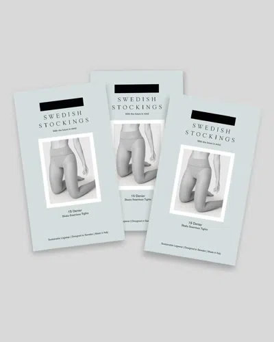 Swedish Stockings Beata Seamless Tights Bundle: 3 Pairs In Black