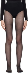 Swedish Stockings Black Elvira Net Tights In Black