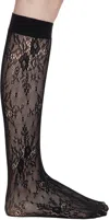 Swedish Stockings Black Rosa Lace Knee-high Socks