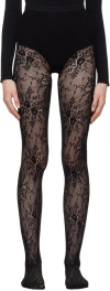 SWEDISH STOCKINGS BLACK ROSA LACE TIGHTS