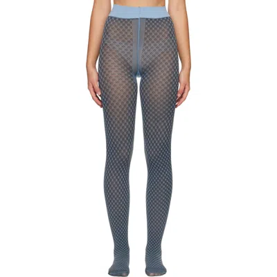 Swedish Stockings Blue Clara Mod Tights