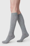Swedish Stockings Bodil Chunky Knee High Socks In Gray