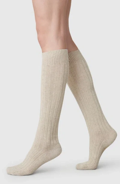Swedish Stockings Bodil Chunky Knee High Socks In Neutral