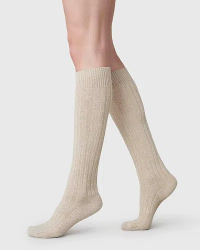 Swedish Stockings Bodil Chunky Knee High Socks In Neutral