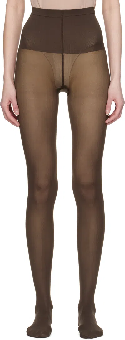 Swedish Stockings Brown Svea Premium Tights In Dark Brown