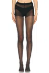 Swedish Stockings Casey Shimmery Fishnet Tights In Black