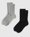 Swedish Stockings Chunky Bundle: Bodil Socks 2 Pairs In Black