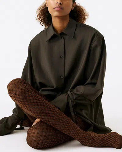 Swedish Stockings Clara Mod Tights In Bourbon