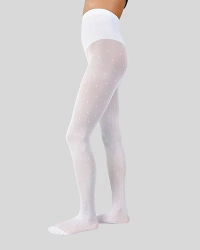 Swedish Stockings Doris Dots Tights In White