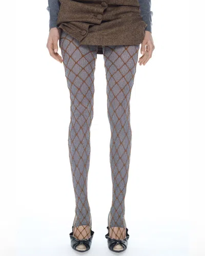 Swedish Stockings Double Leggings - August Barron In Brown