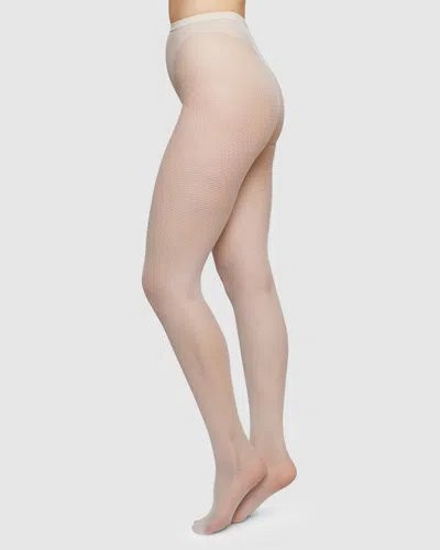 Swedish Stockings Elvira Net Tights In Ivory