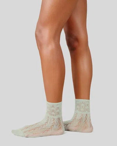 Swedish Stockings Erica Crochet Socks In Mint