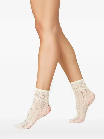 Swedish Stockings Erica Crochet Socks In White