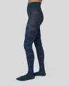 Swedish Stockings Franka Check Tights In Blue
