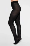 Swedish Stockings Freja Rib Wool Blend Tights In Black