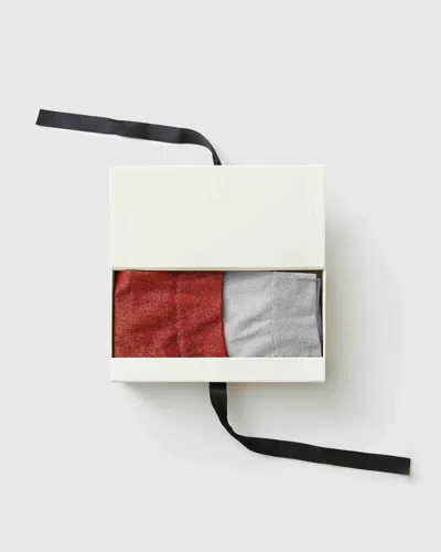 Swedish Stockings Gift Box: 2 Pairs Of Ines Shimmery Socks In Multi