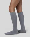 Swedish Stockings Hedvig Cotton Knee-highs In Gray