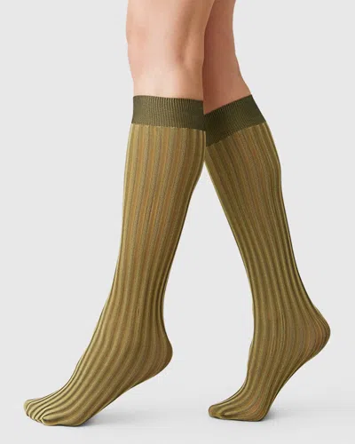 Swedish Stockings Hilda Knee-highs In Gold