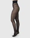 Swedish Stockings Ina Pointelle Tights In Black