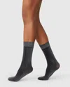 Swedish Stockings Ines Shimmery Socks In Black
