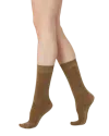 Swedish Stockings Ines Shimmery Socks In Brown