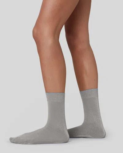 Swedish Stockings Ines Shimmery Socks In Gray