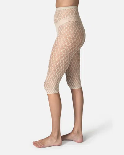 Swedish Stockings Laura Net Capri In White